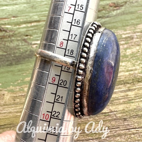 Alquimia Blue Oval Stone Ring - Picture 3 of 3